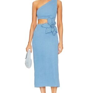 Patbo Flower Applique Midi Dress